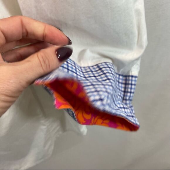 Ladies Pearly Vine Brand Stretch Button Down Blouse with Collar & Cuff Detail XL - Picture 4 of 14